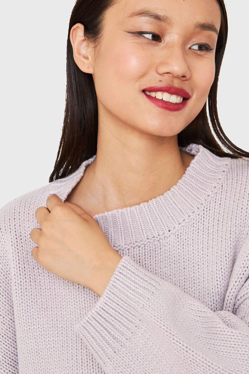 Sweater Básico Holgado Gris