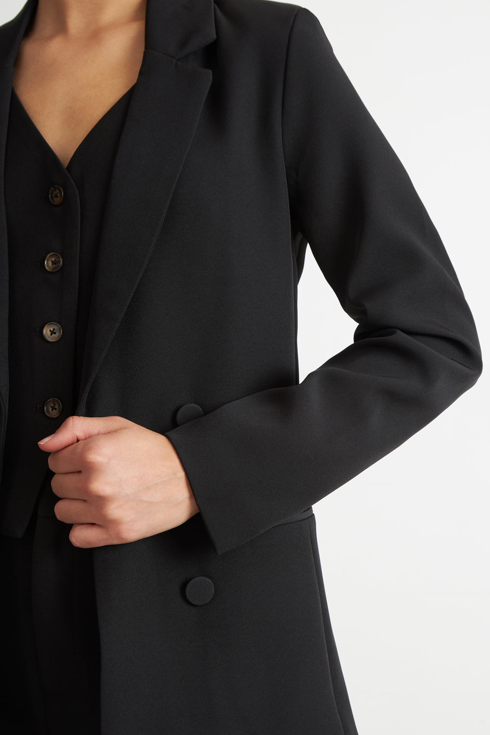 Blazer Básico de Tope Negro