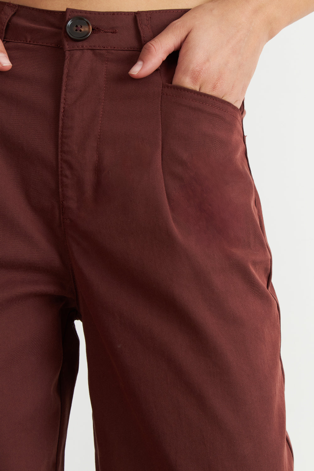 Jeans Corte Recto Café