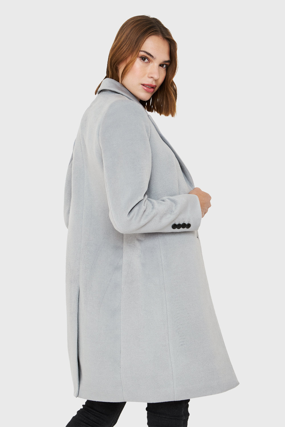 Abrigo Dos Botones Gris