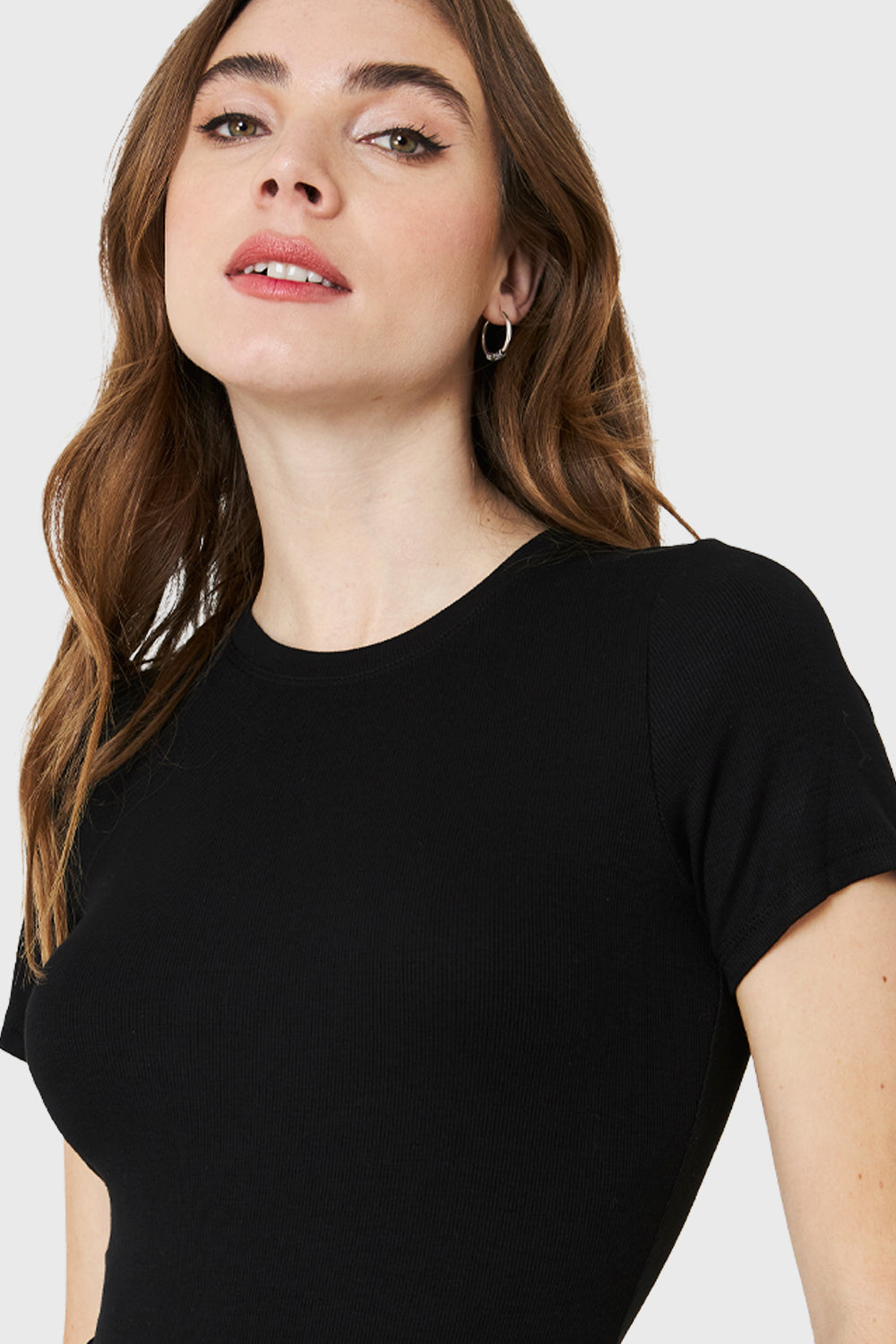 Body Manga Corta Negro