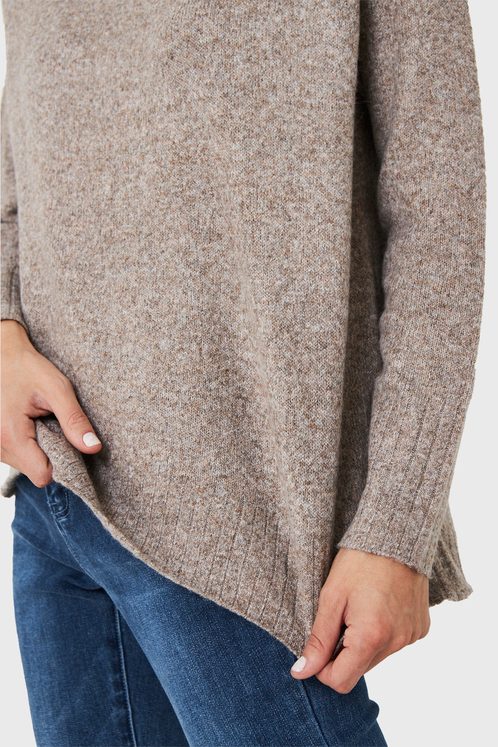 Sweater Manga Ranglan Taupe