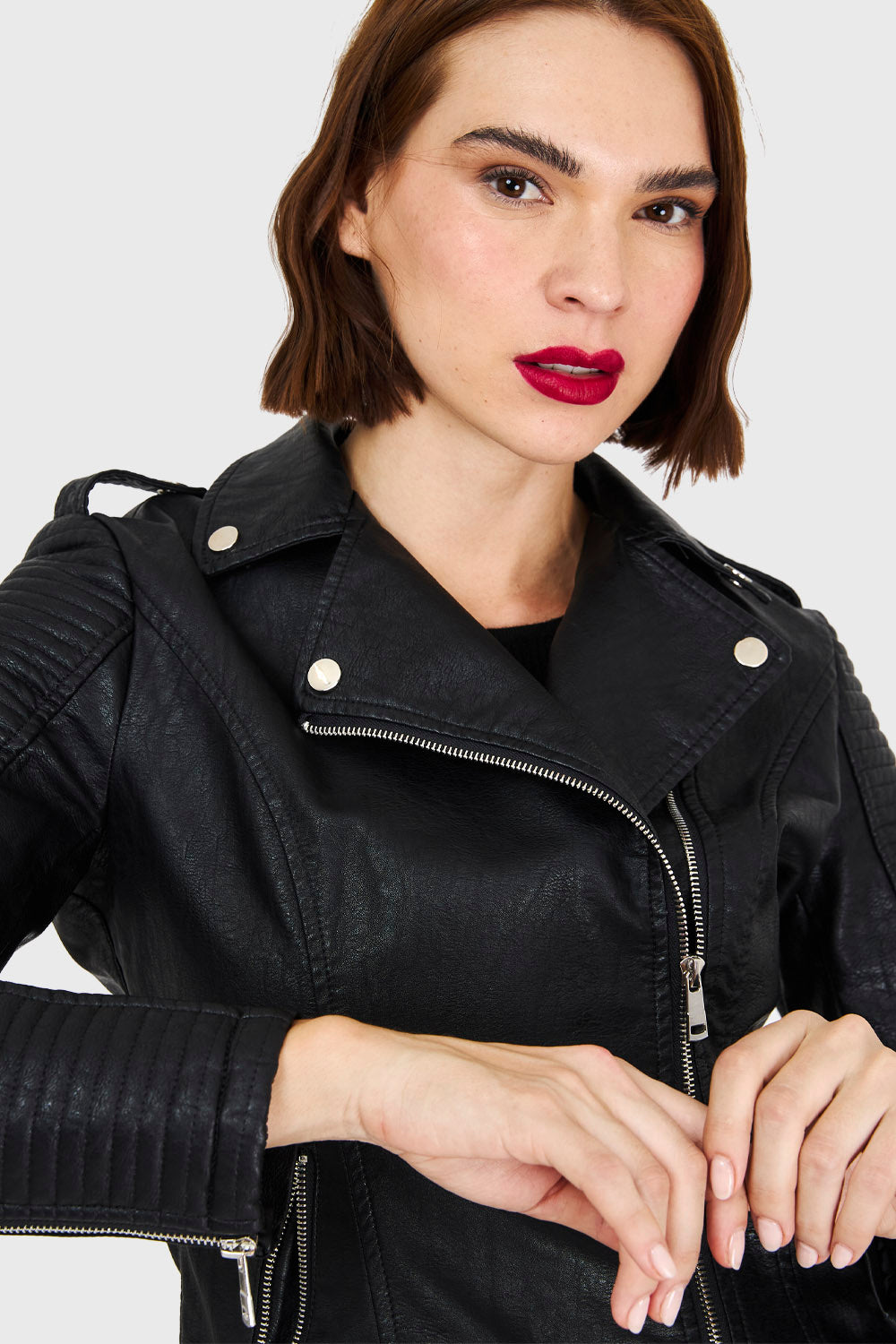Chaqueta Biker Negro