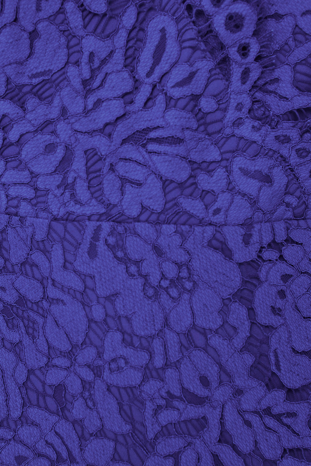 Vestido Encaje Asimétrico Azul Rey