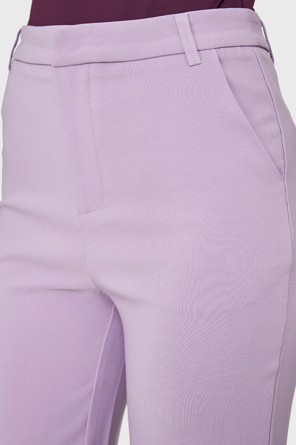 Pantalón Ancho Con Pasador Lila