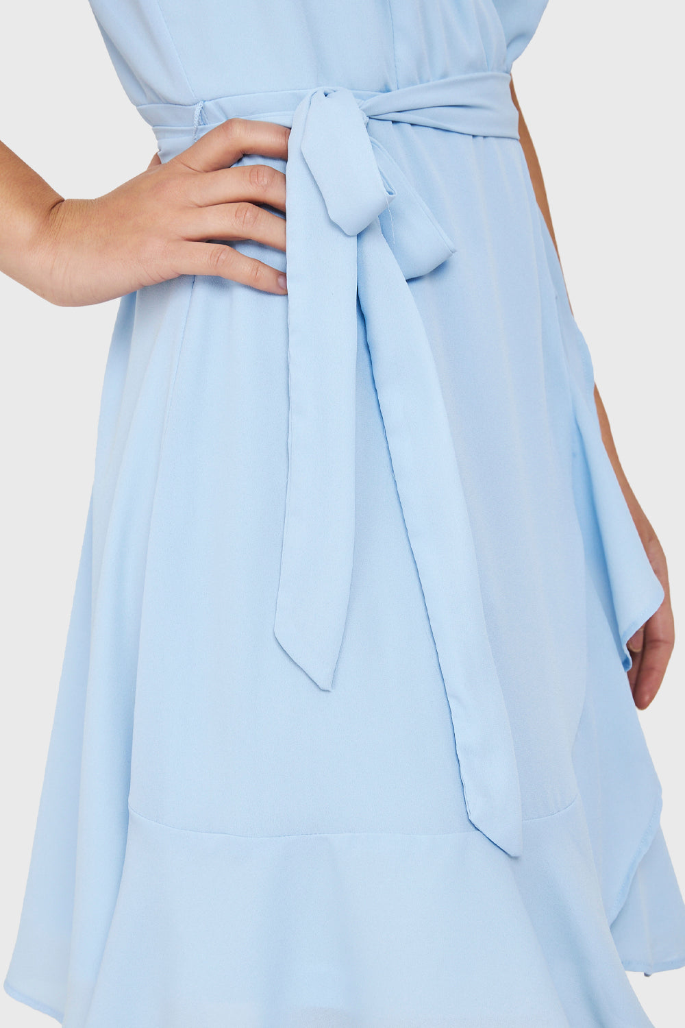 Vestido Corto Tulipán Celeste