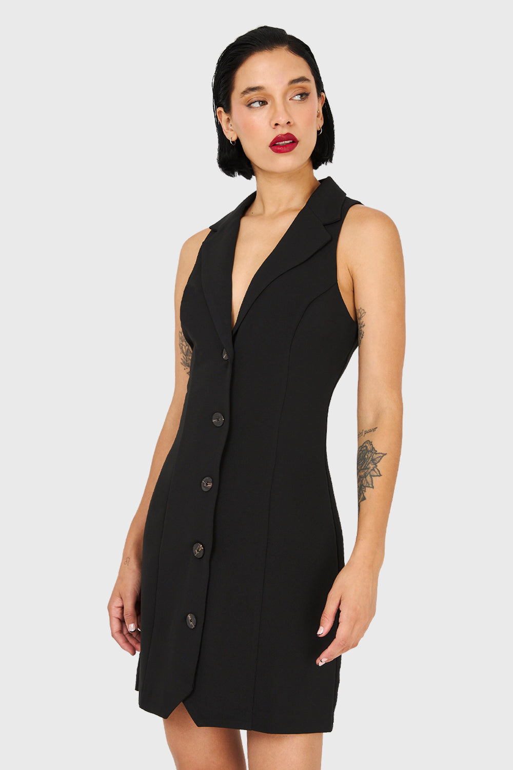 Vestido Tipo Blazer Negro – Nicopoly - Main Image