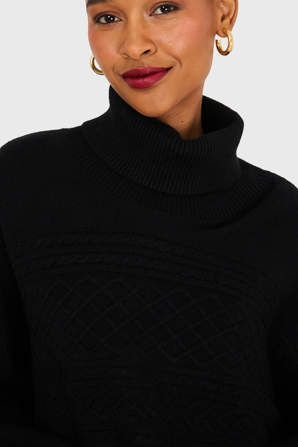 Sweater Manga Muerciélago Negro