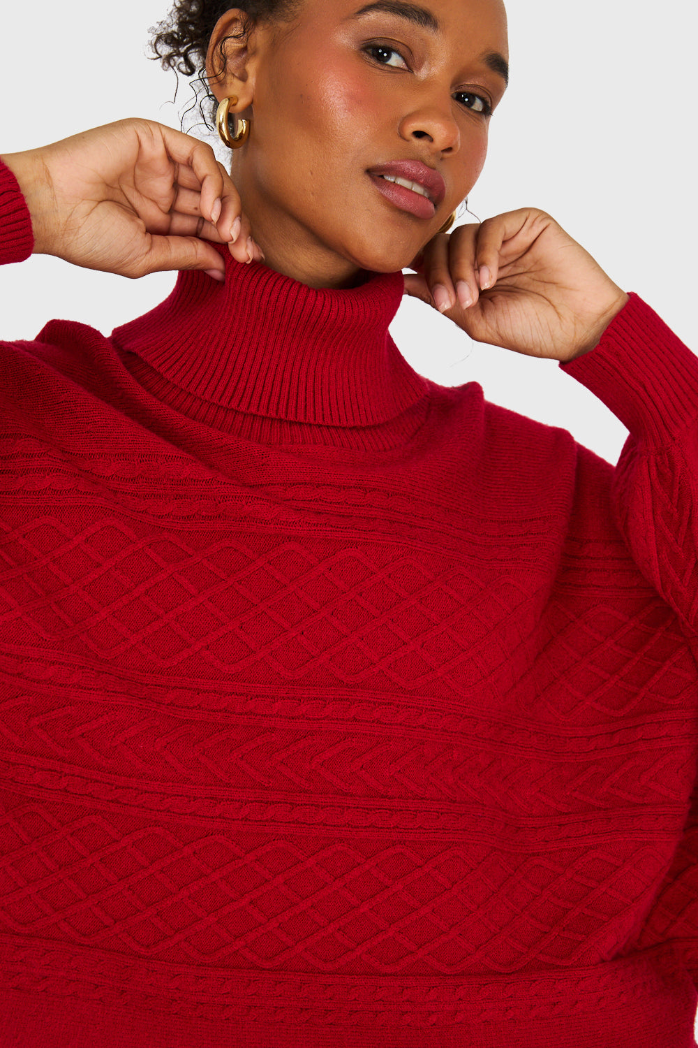 Sweater Manga Muerciélago Rojo