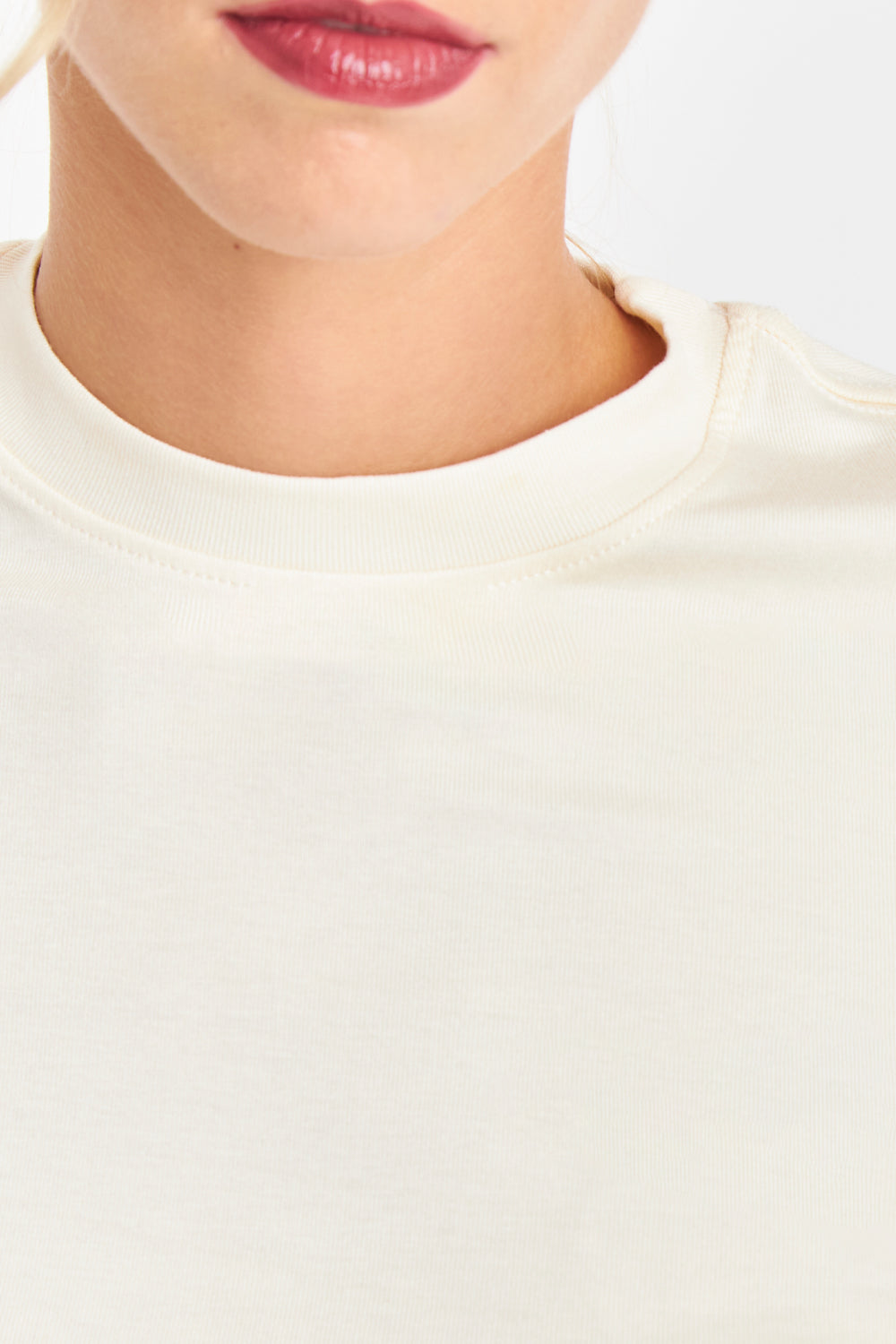 Polera Cuello Redondo Blanco