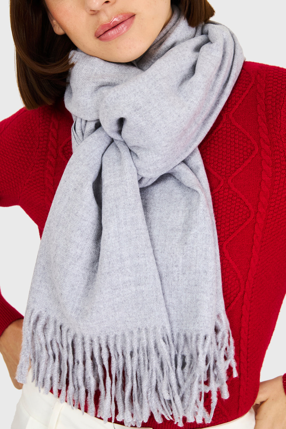 Bufanda Gruesa Gris