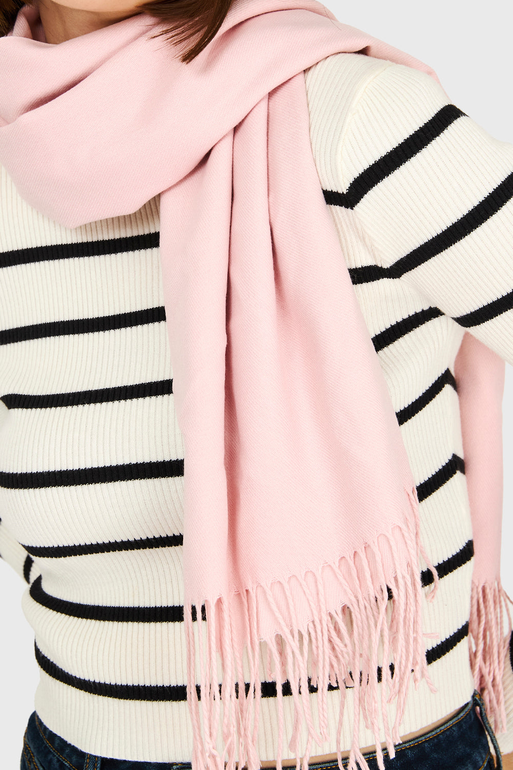 Bufanda Suave Rosado Claro