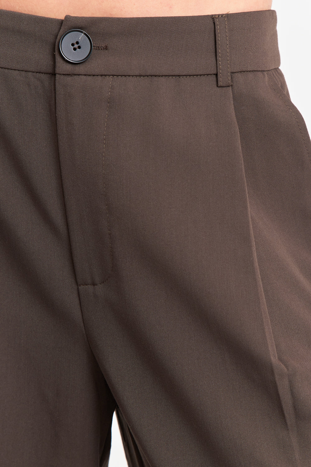 Pantalón Vestir Recto Café