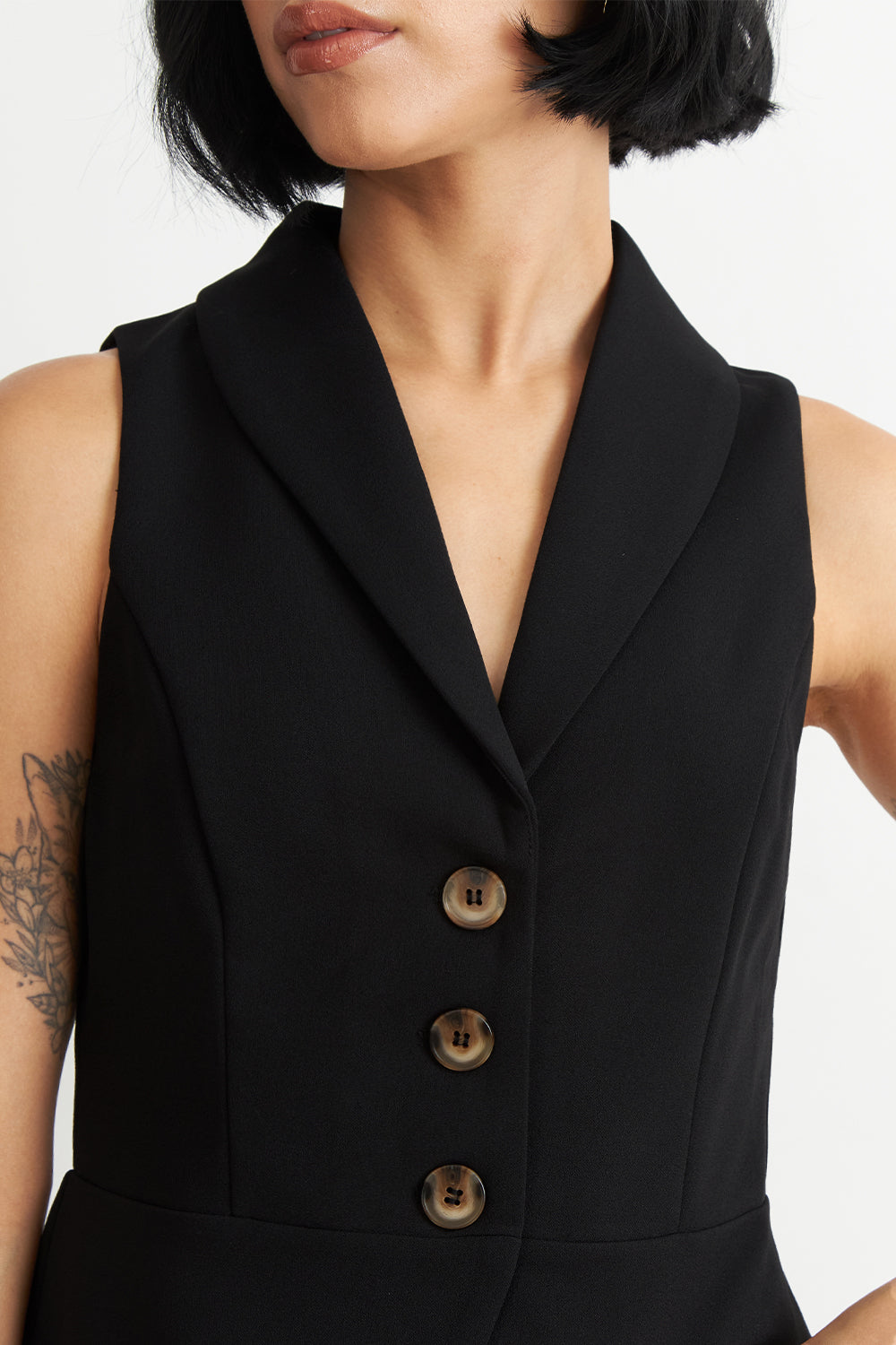 Gilet Sastre Entallado Negro