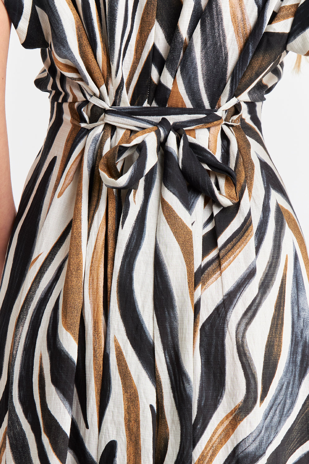 Vestido Camisero Cebra Café