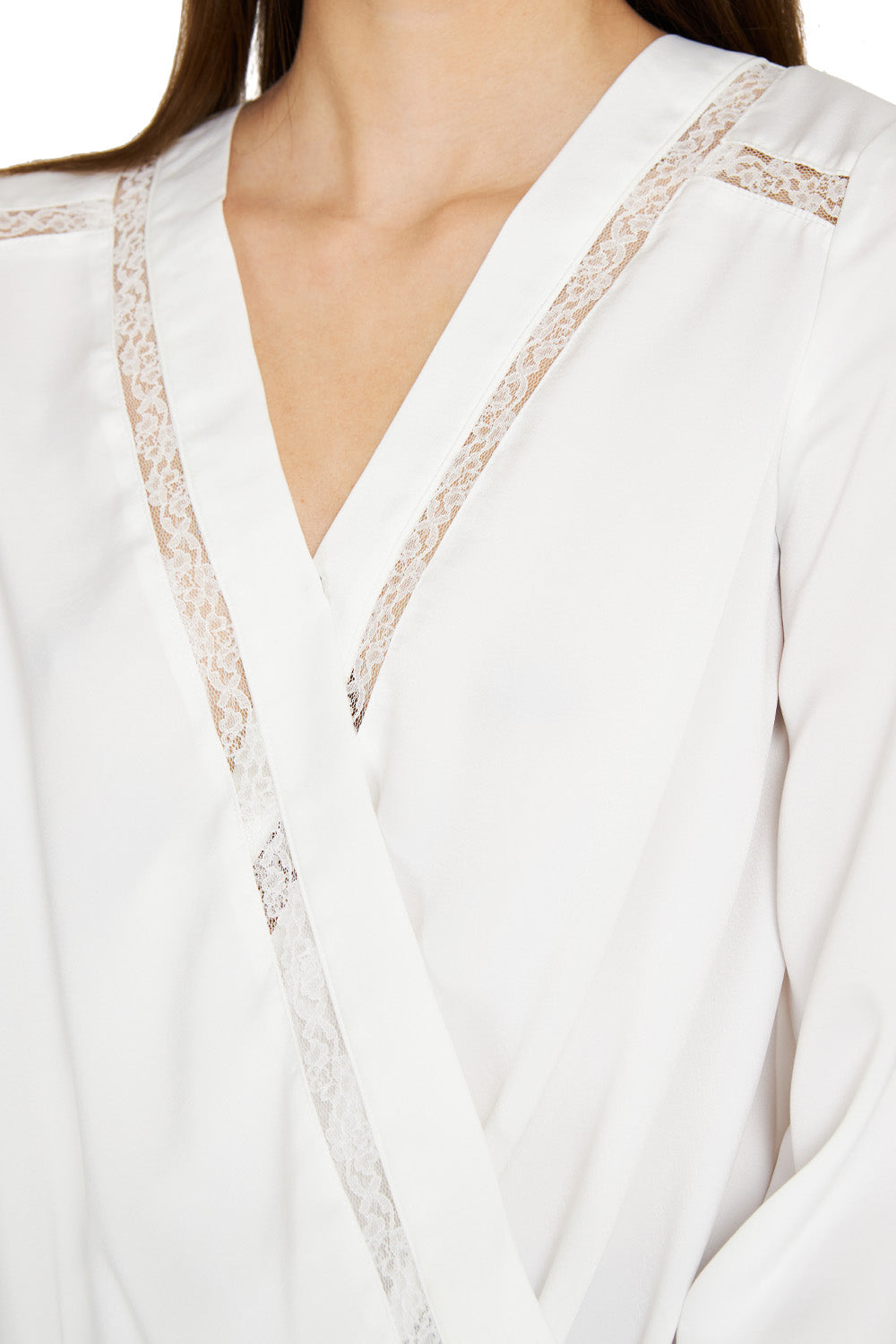 Blusa Detalles Encaje Blanco