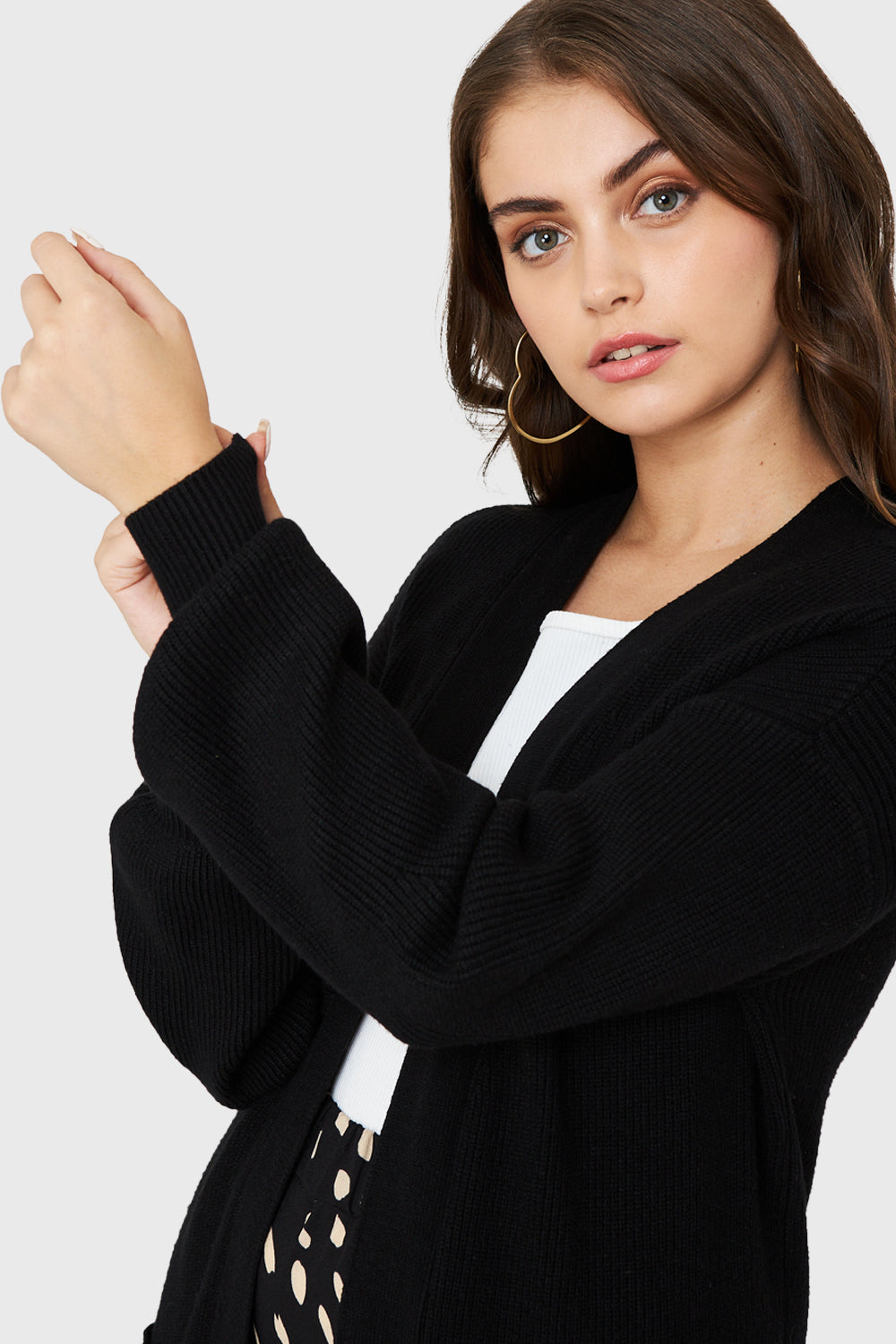 Cárdigan Bolsillos Negro