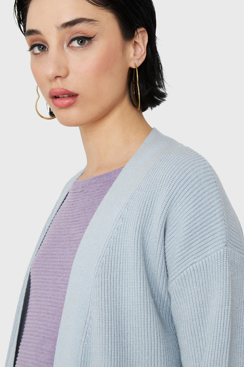 Cárdigan Bolsillos Gris