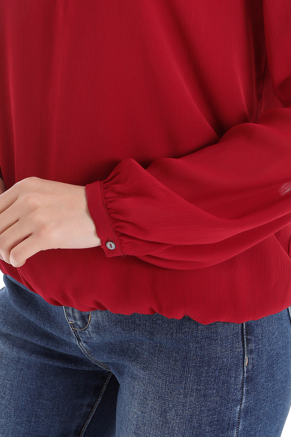 Blusa Base Elasticada Burdeo