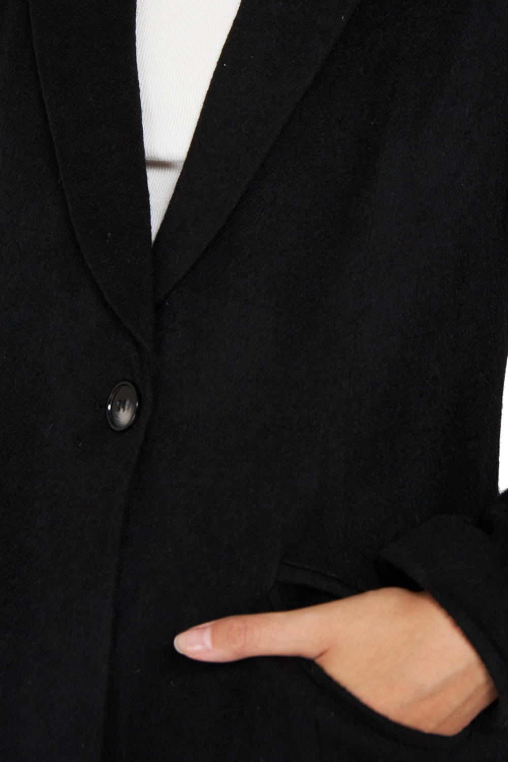 Abrigo Tipo Paño Negro