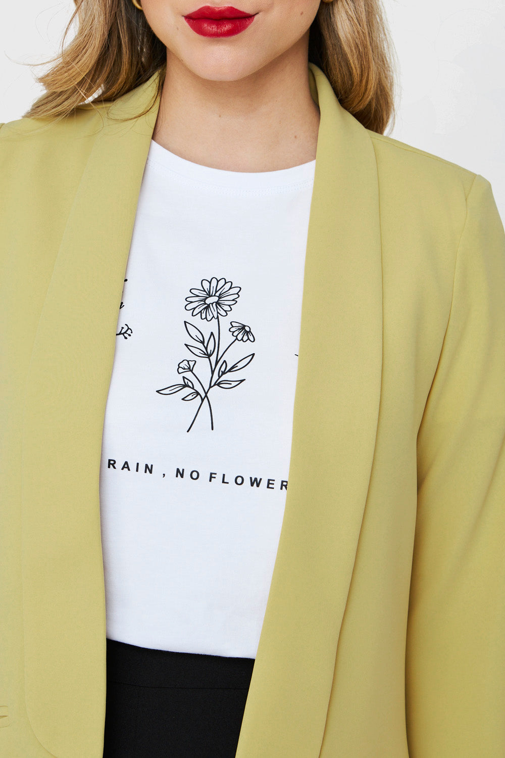 Blazer Solapa Larga Amarillo