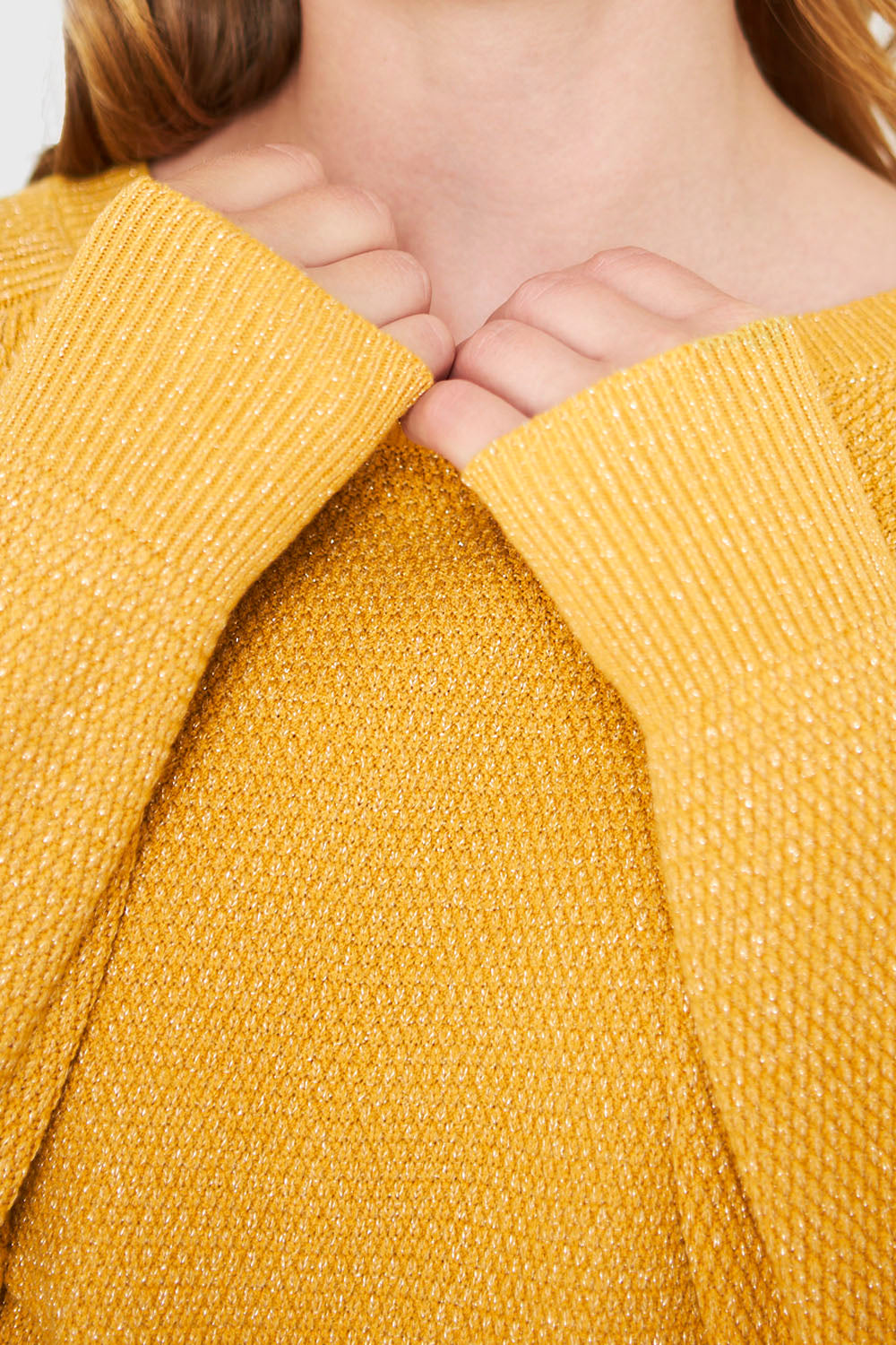 Sweater Brillos Mostaza