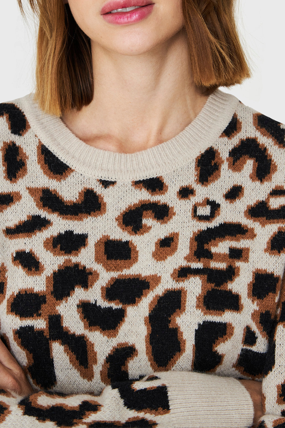 Sweater Leopard Beige