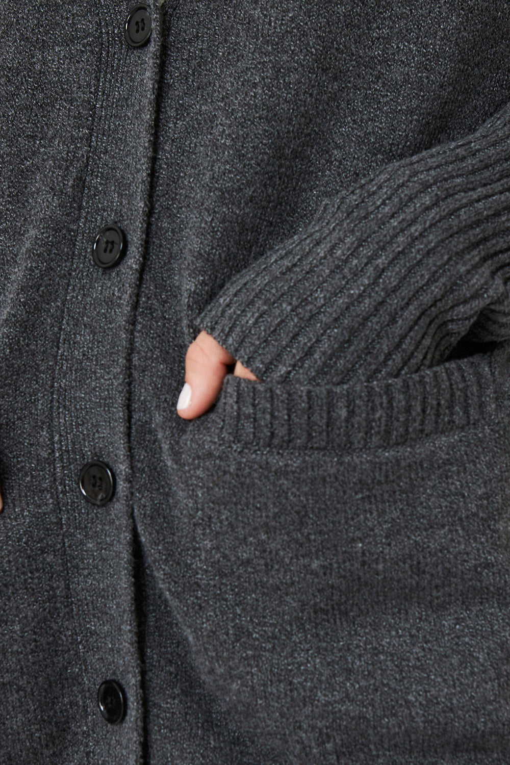 Cárdigan Botones Grafito