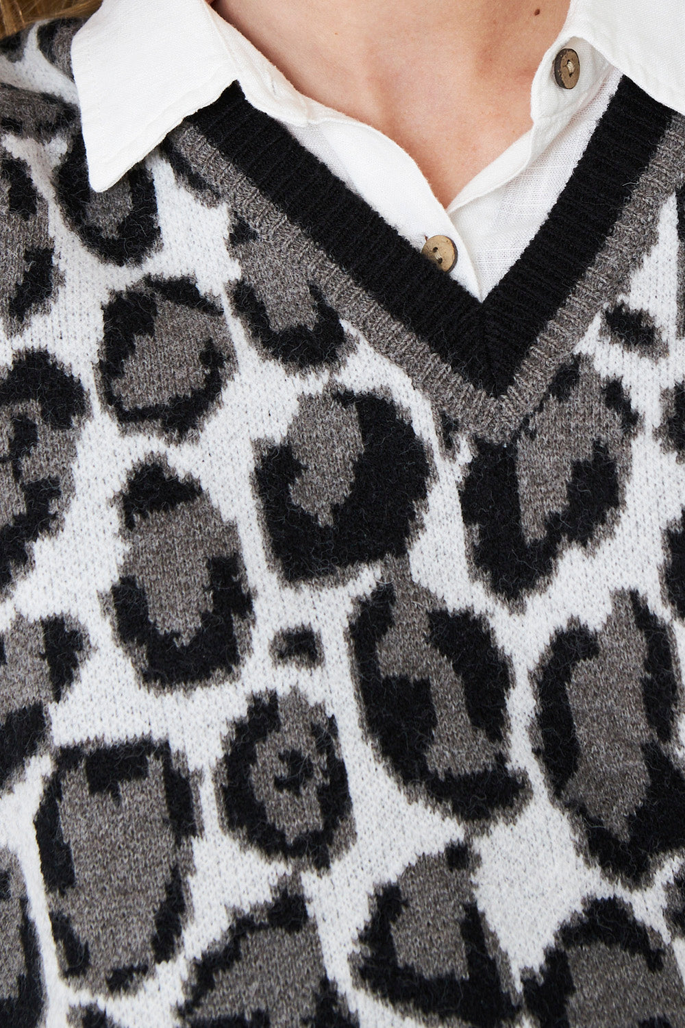 Chaleco Leopard Negro