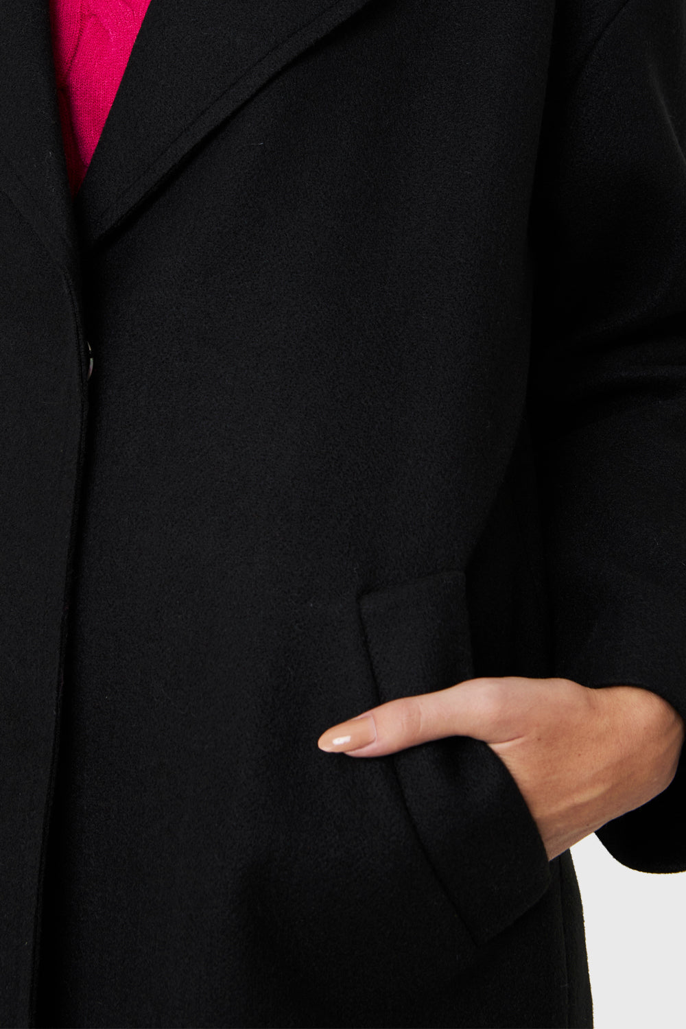 Abrigo Oversize Broches Negro