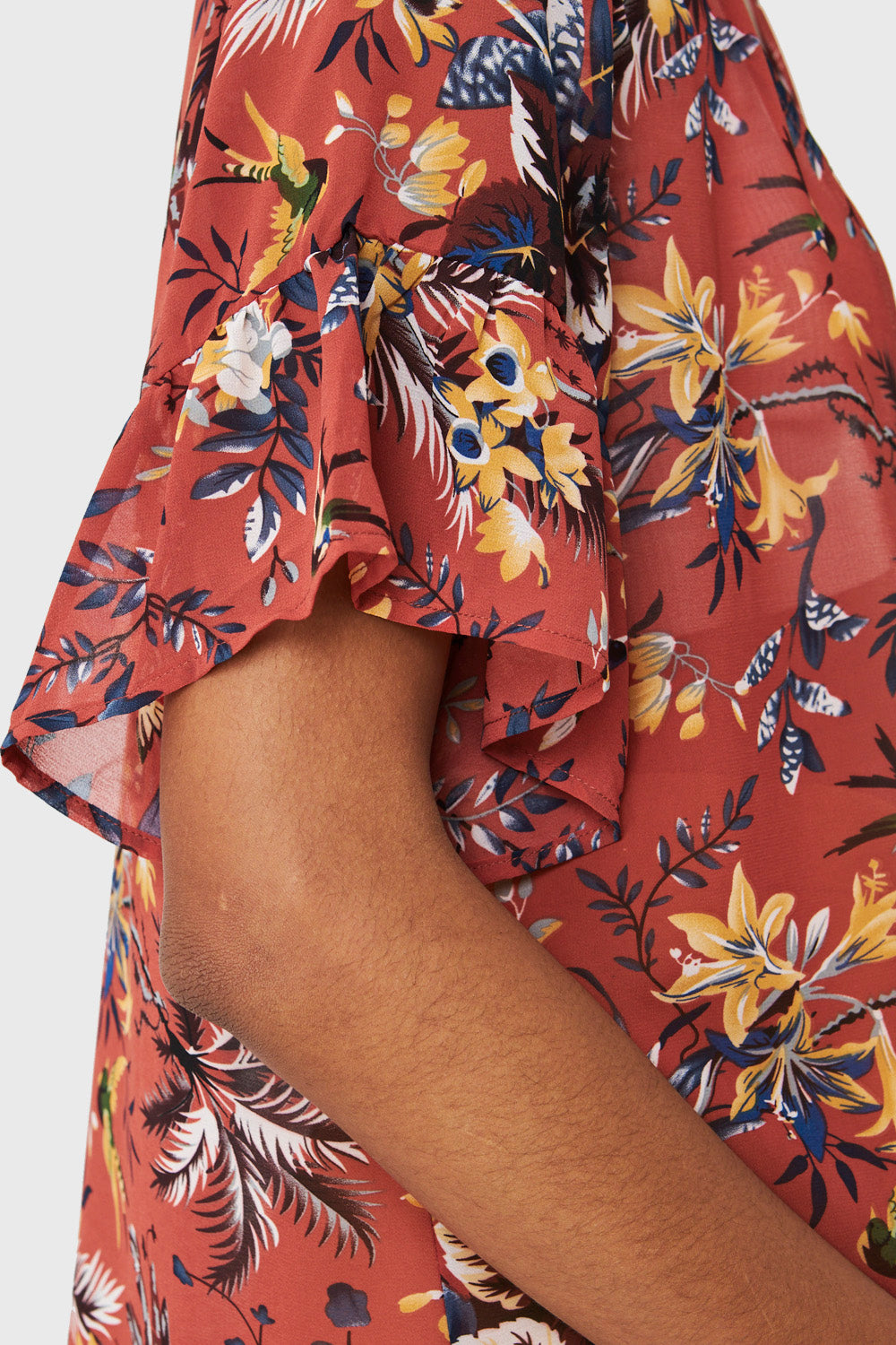 Kimono Floreado Óxido