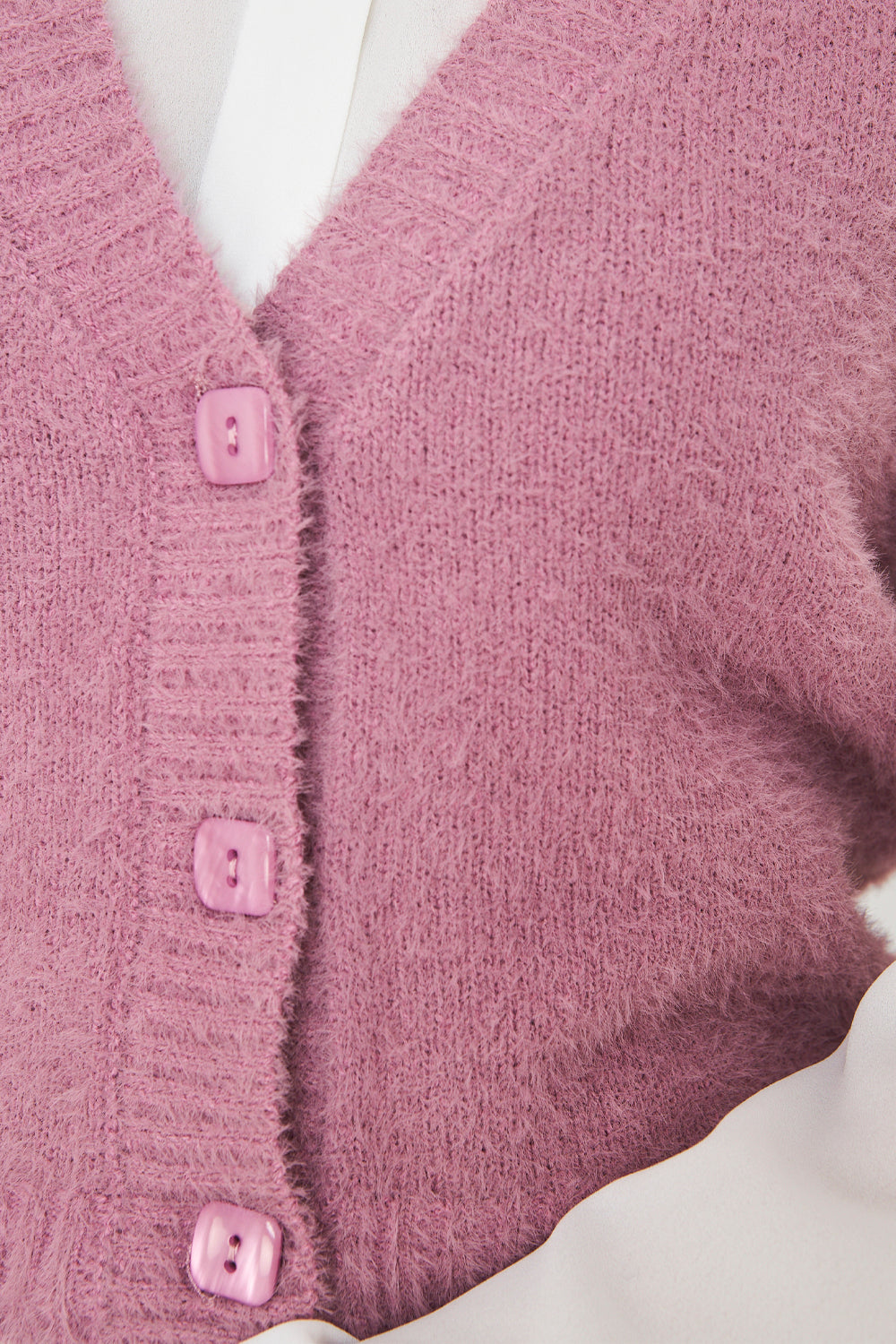 Cárdigan Corto Sin Mangas Lila