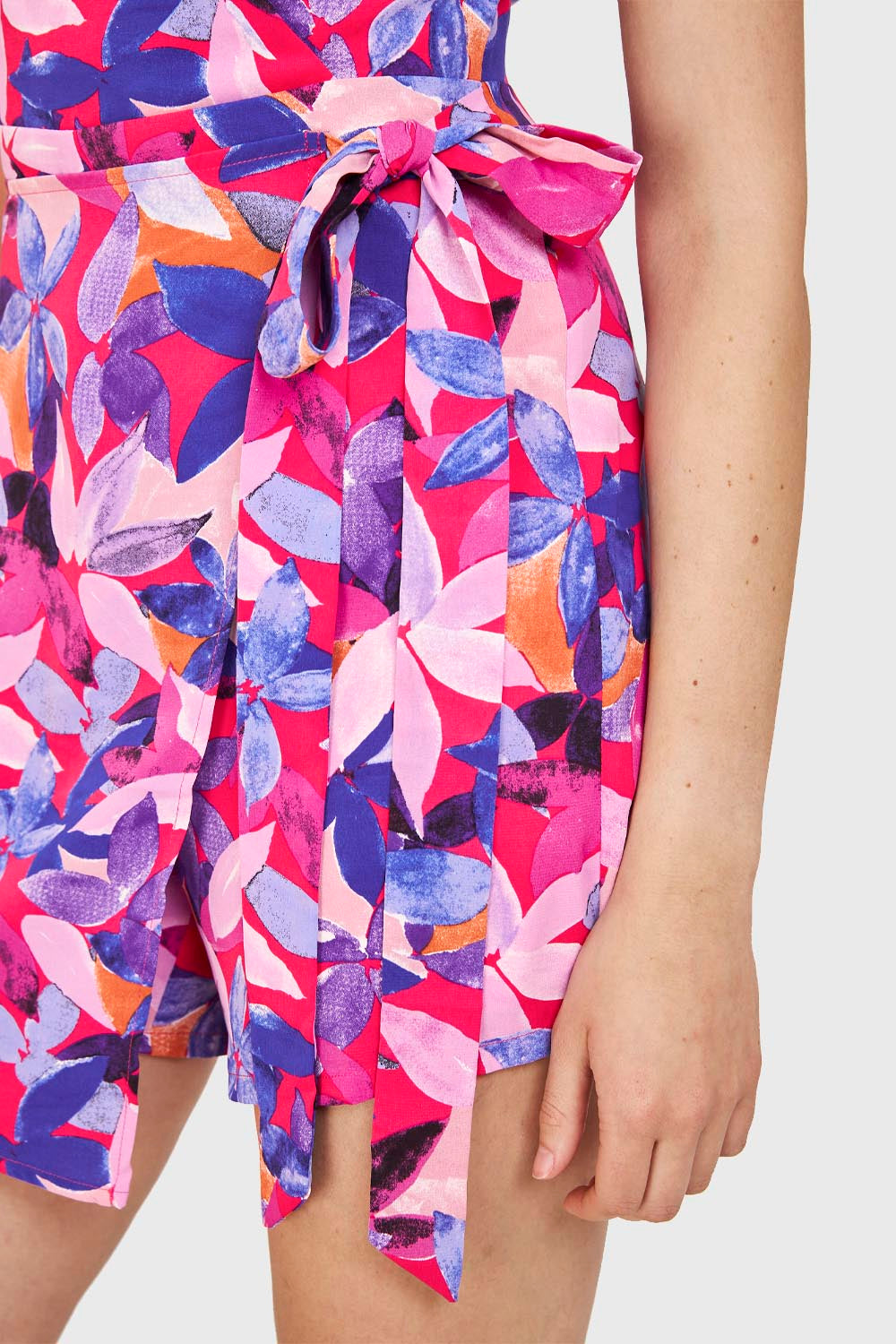 Enterito Corto Flores Lazo Lila