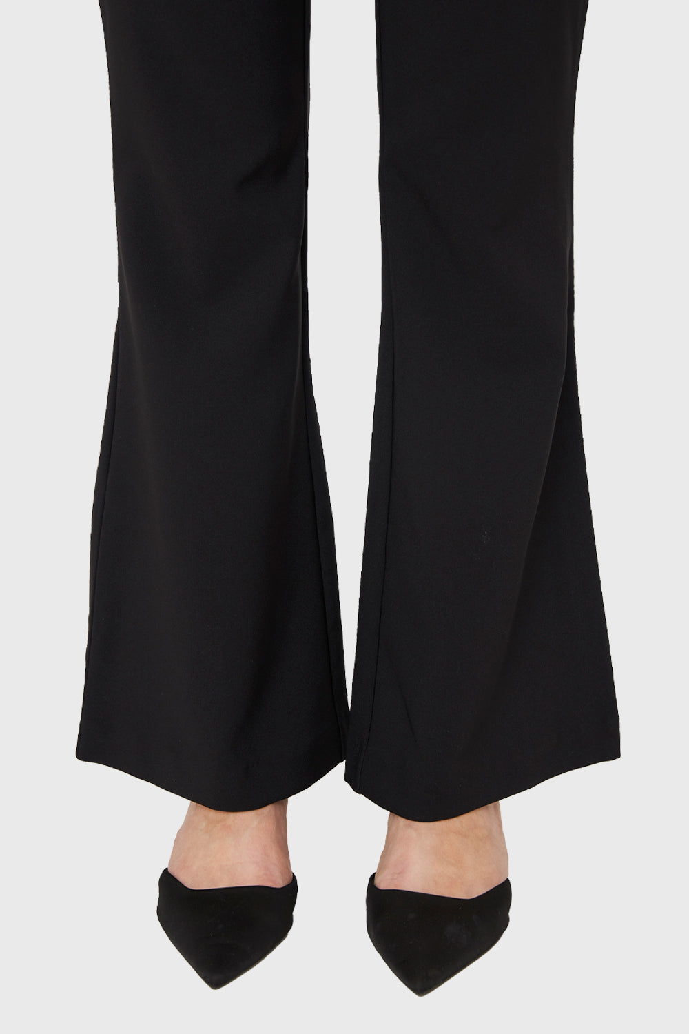 Pantalón Flare Elasticado Negro