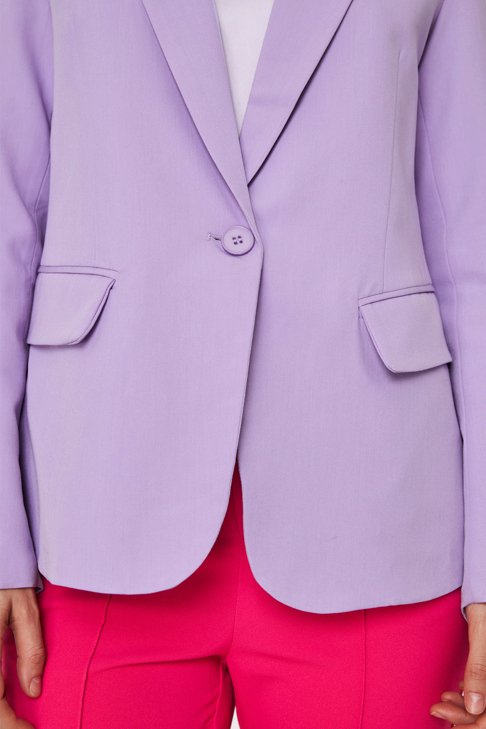 Blazer Botón Lila
