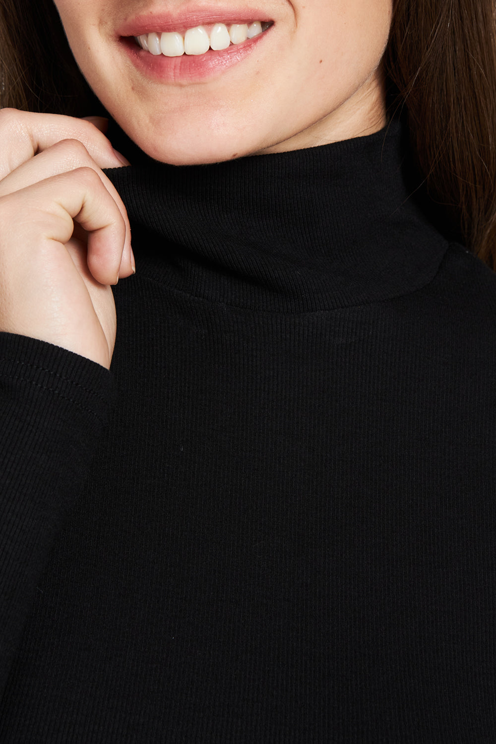 Beatle Básico Acanalado Negro