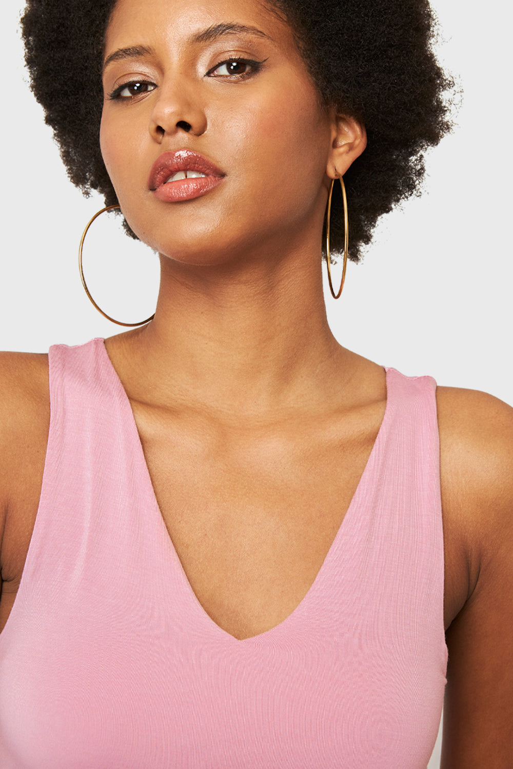 Crop Top Modal Rosado