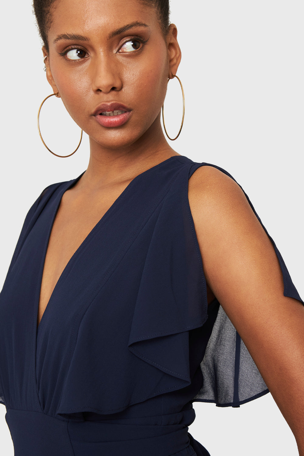 Vestido Largo Azul Marino