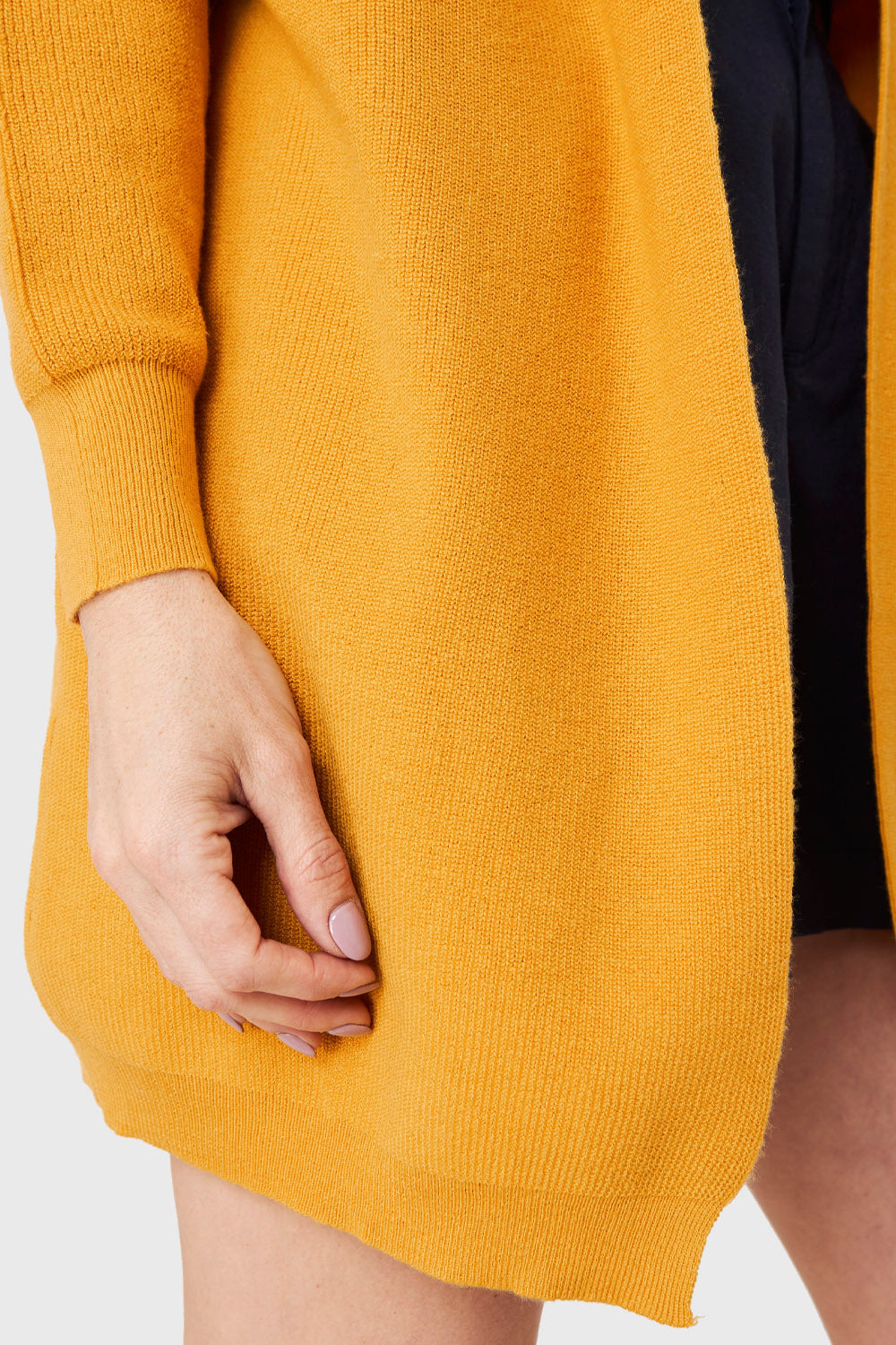 Cárdigan Manga Kimono Mostaza