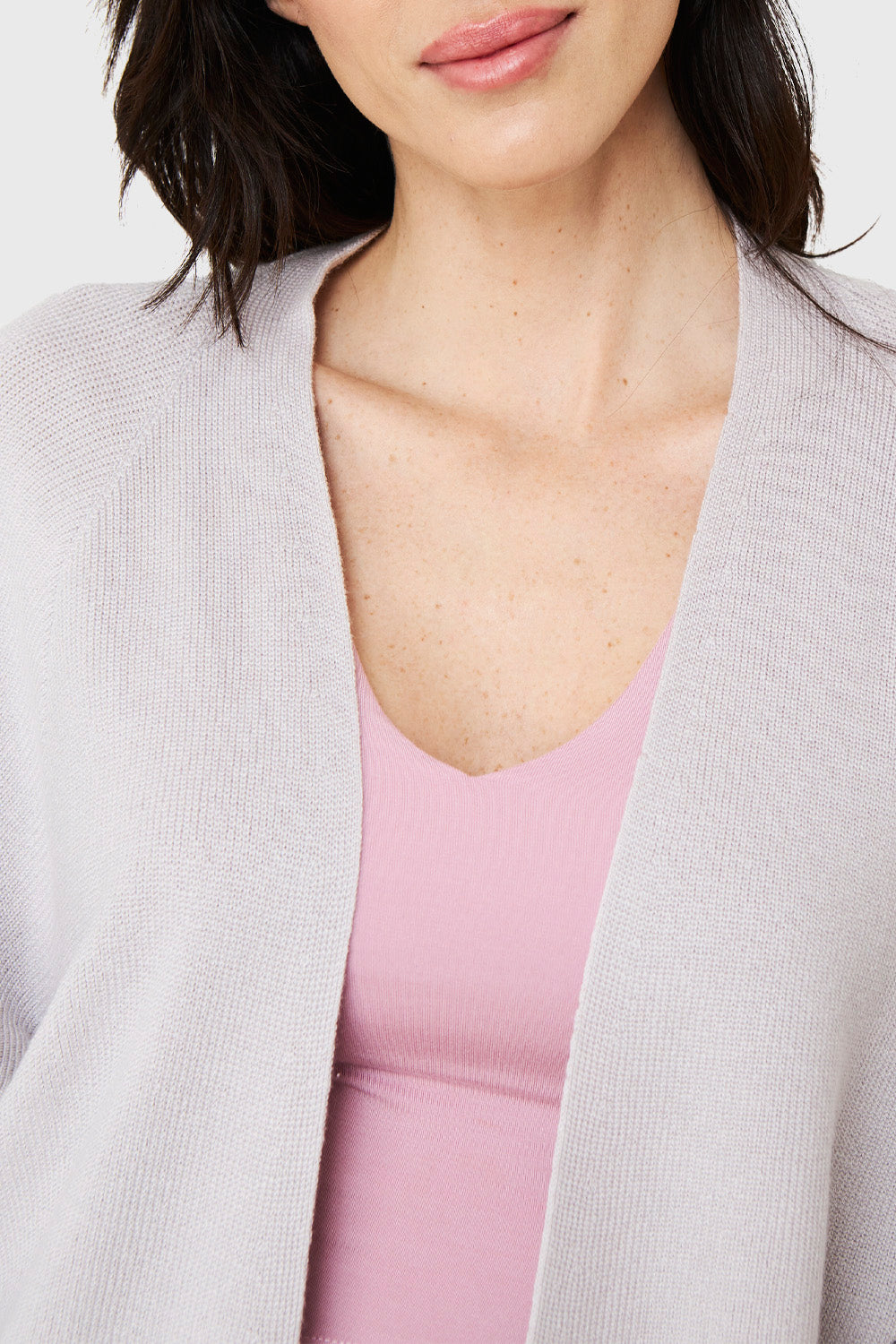 Cárdigan Manga Kimono Gris