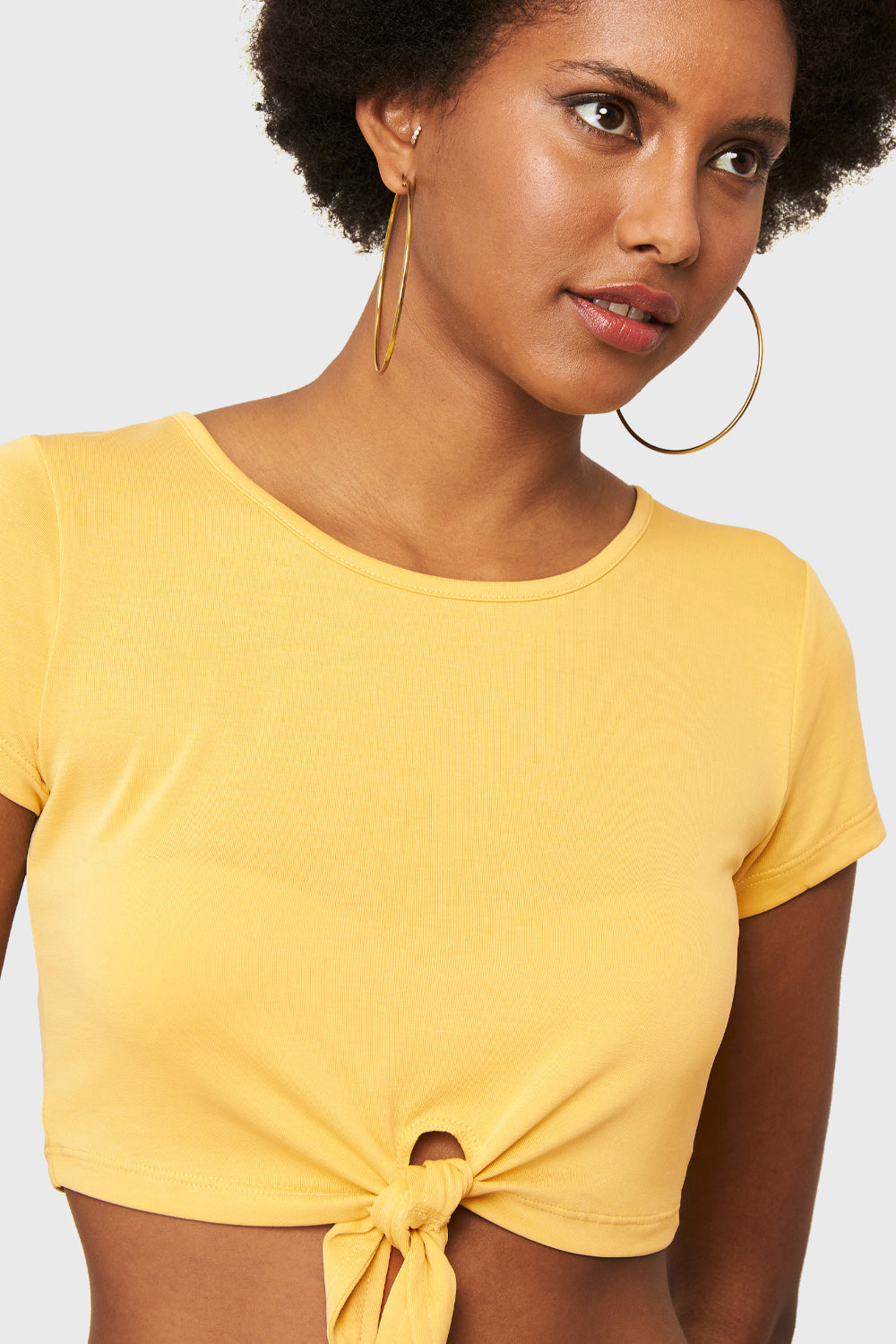 Crop Top Nudo Amarillo