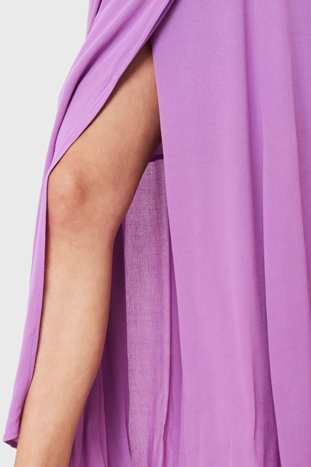 Vestido Largo Envolvente Lila