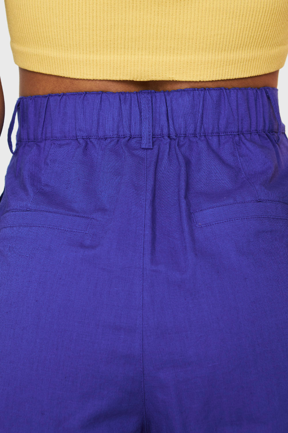 Short Tiro Alto Azul Rey