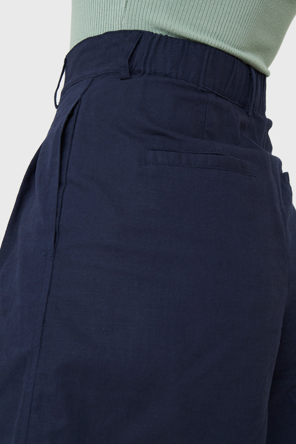 Short Tiro Alto Azul Marino