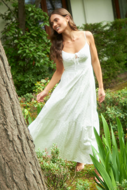 Vestido Broderie Blanco