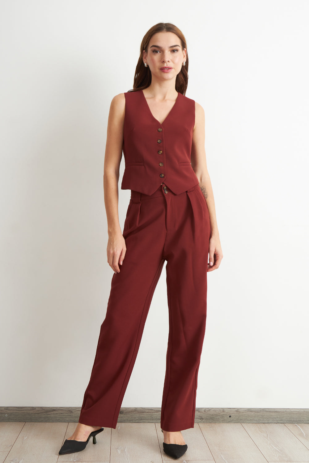 Gilet Básico Ajustable Óxido