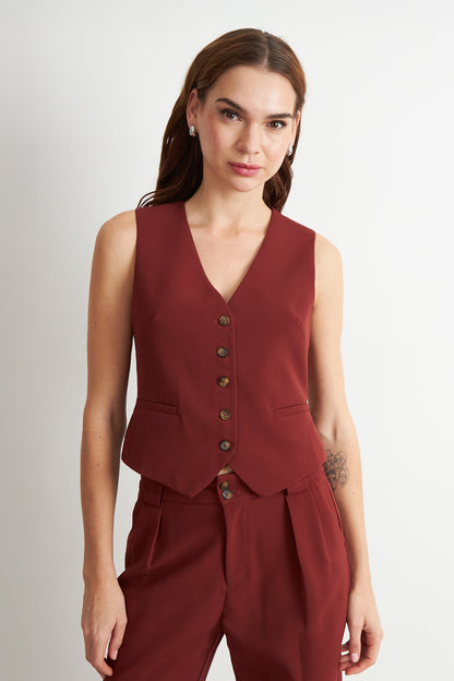 Gilet Básico Ajustable Óxido