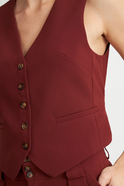 Gilet Básico Ajustable Óxido