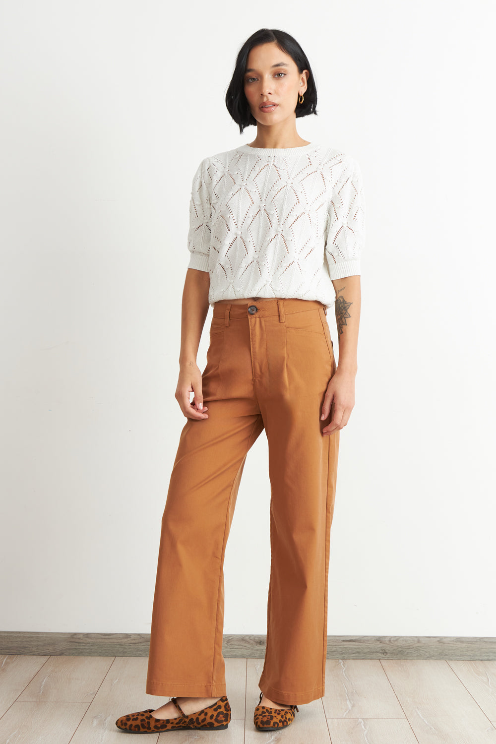 Jeans Corte Recto Khaki