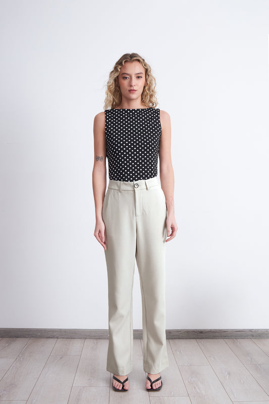 Pantalón Sastrero Recto Blanco